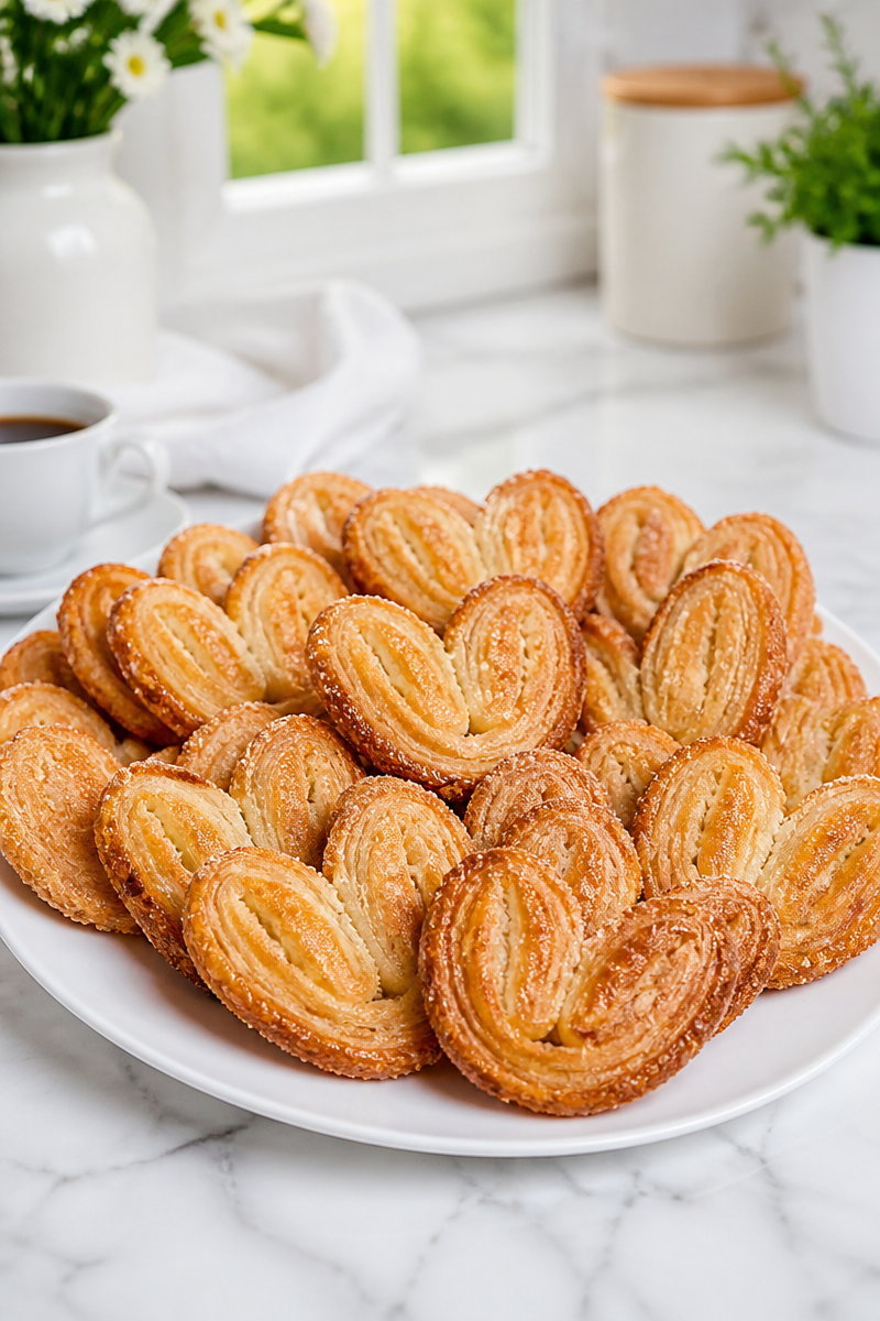 Classic French Palmier Puff Pastry Cookie