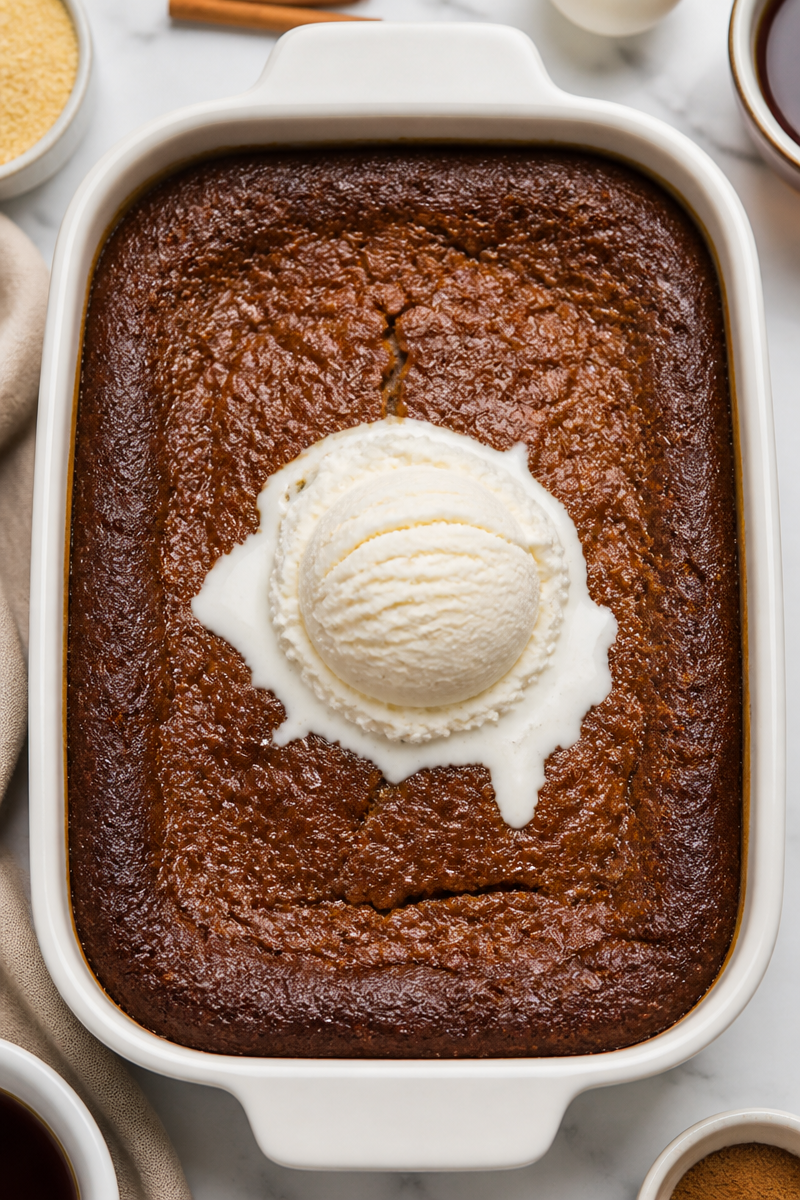 Classic New England Indian Pudding Dessert