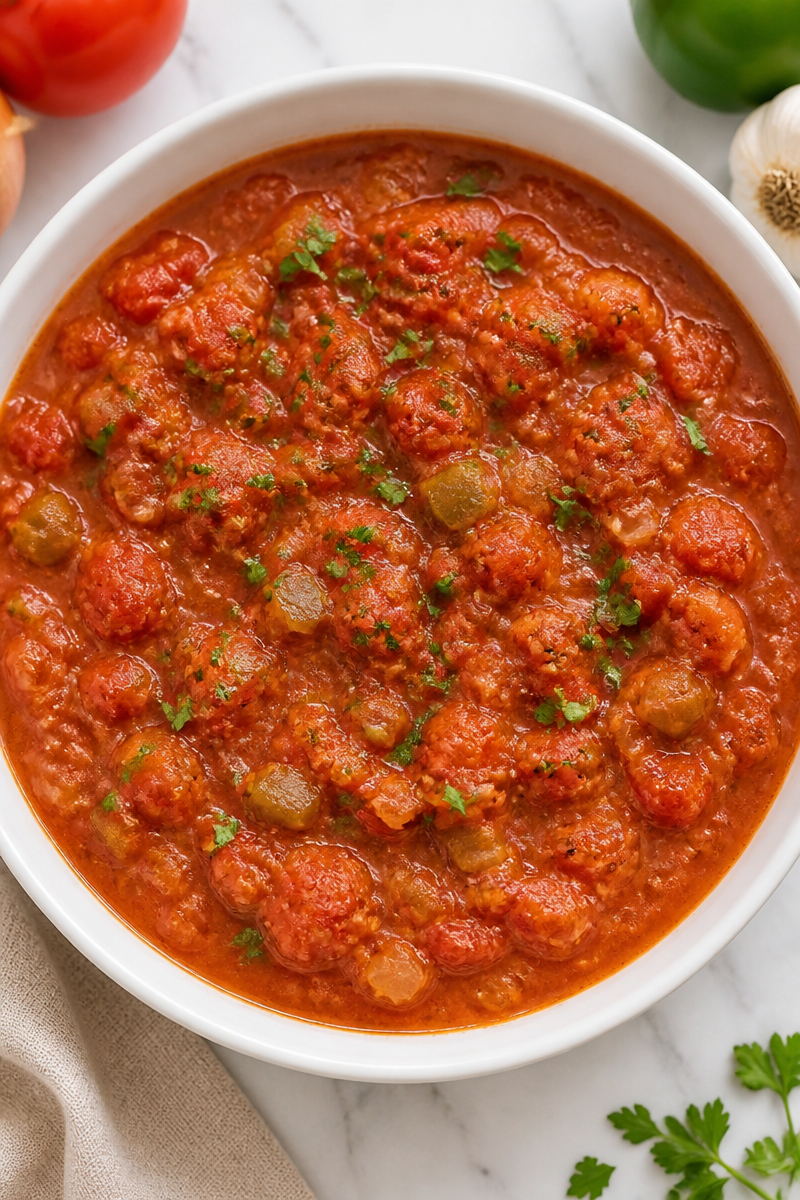 Classic Old Fashioned Stewed Tomato Side