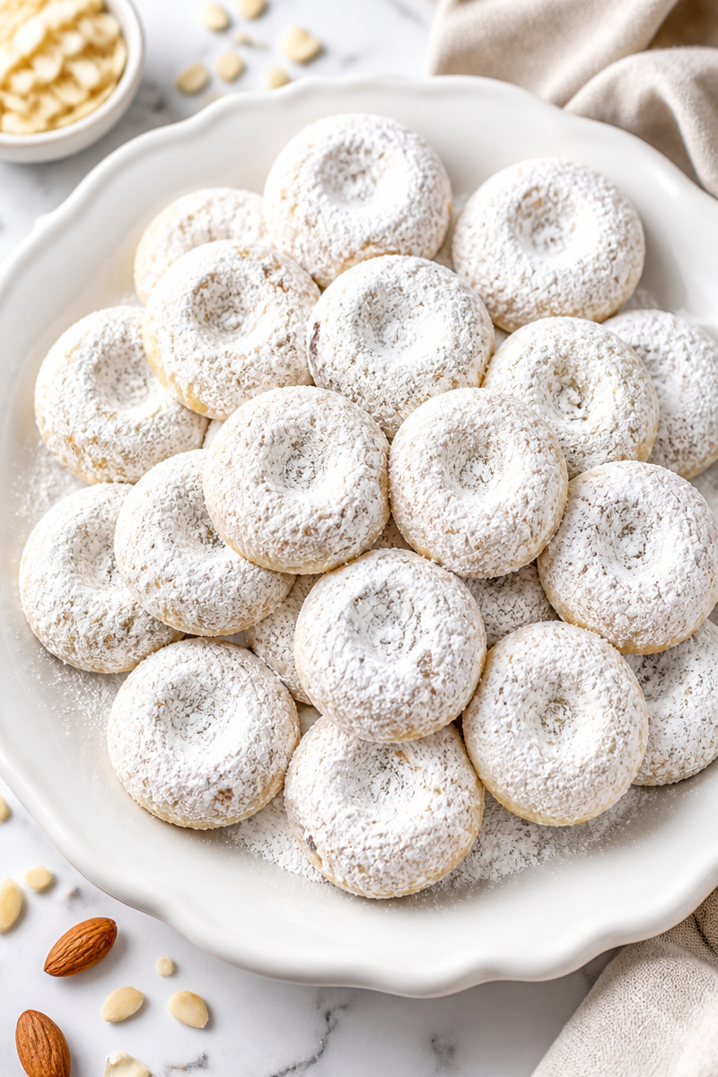 Classic Greek Kourabiedes Christmas Cookie