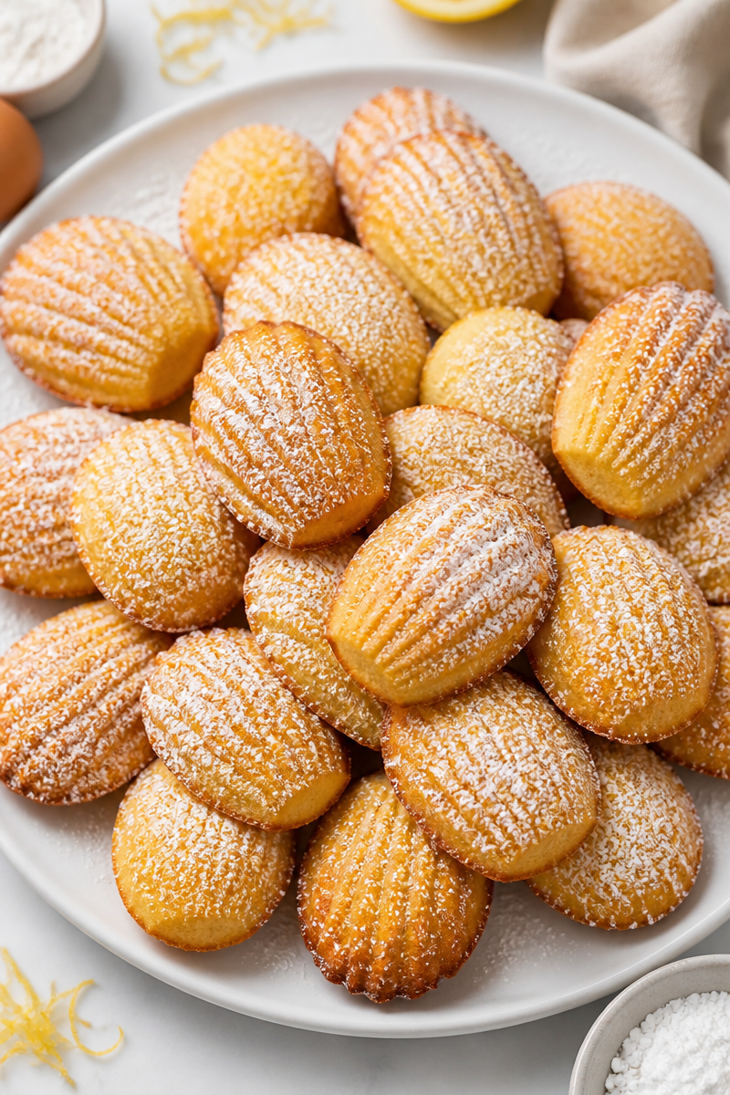 Classic French Madeleine Christmas Cookie