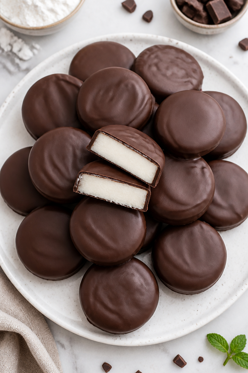 Classic Homemade Peppermint Patty Candy