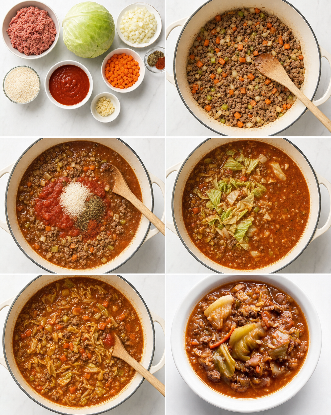Unstuffed Cabbage Roll Soup