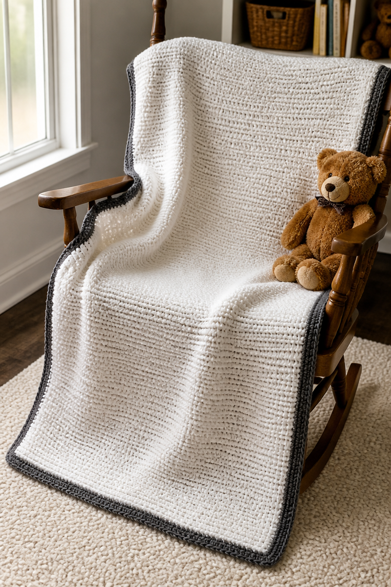 Crochet Skeleton Bone Baby Blanket