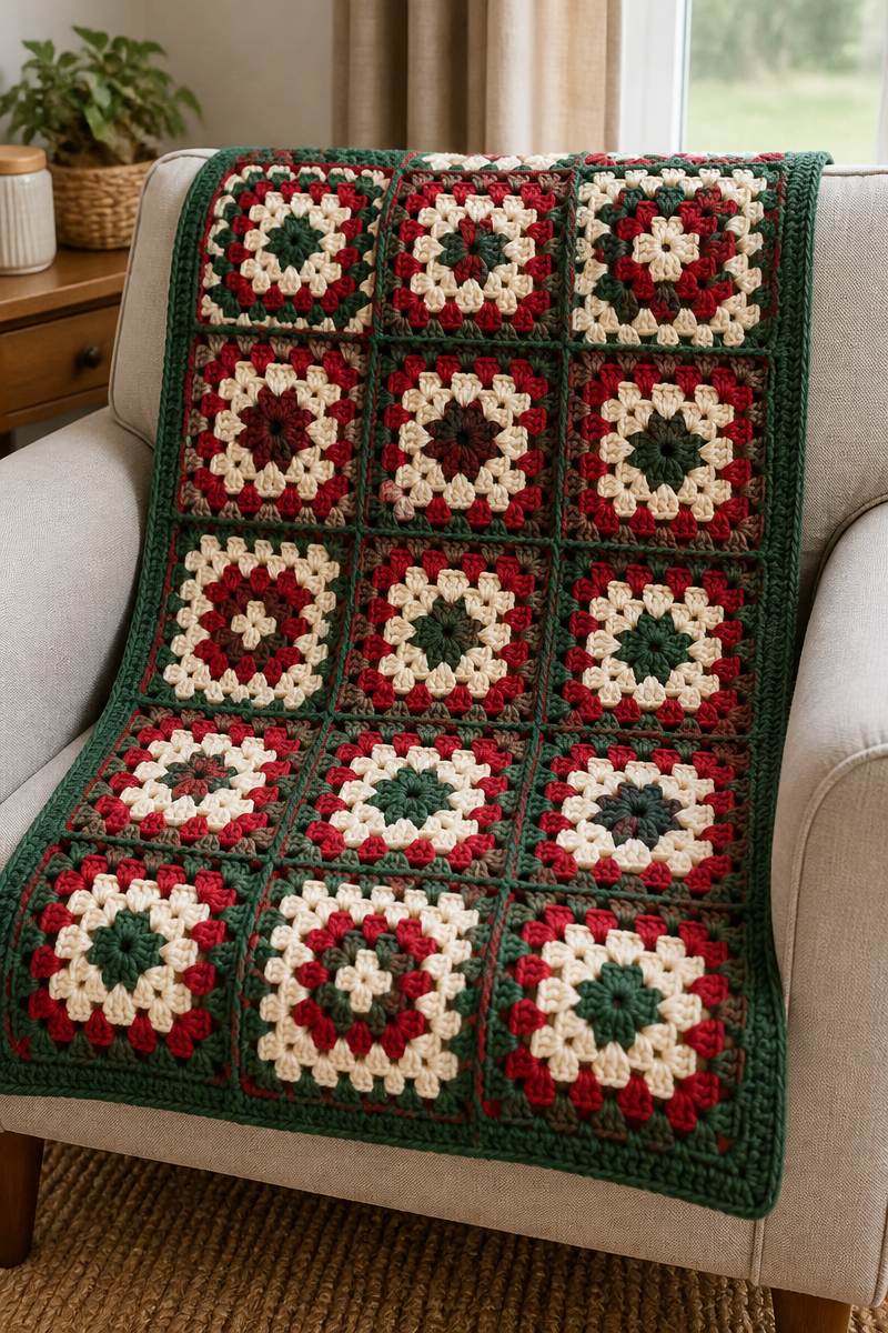 Crochet Little Elf Granny Baby Blanket
