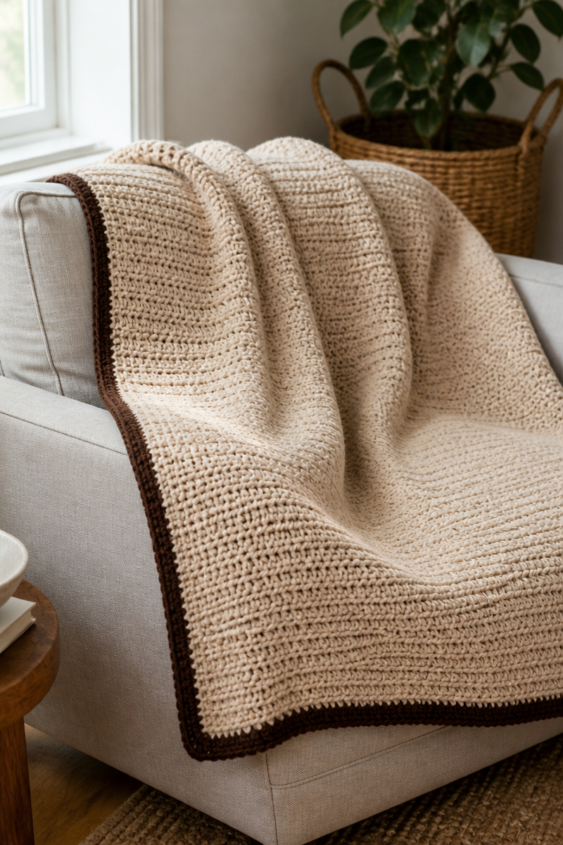 Crochet Cozy Fireside Baby Blanket
