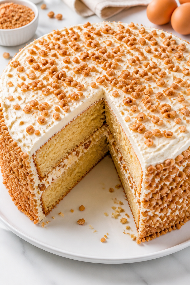 Toffee Butter Brickle Layer Cake