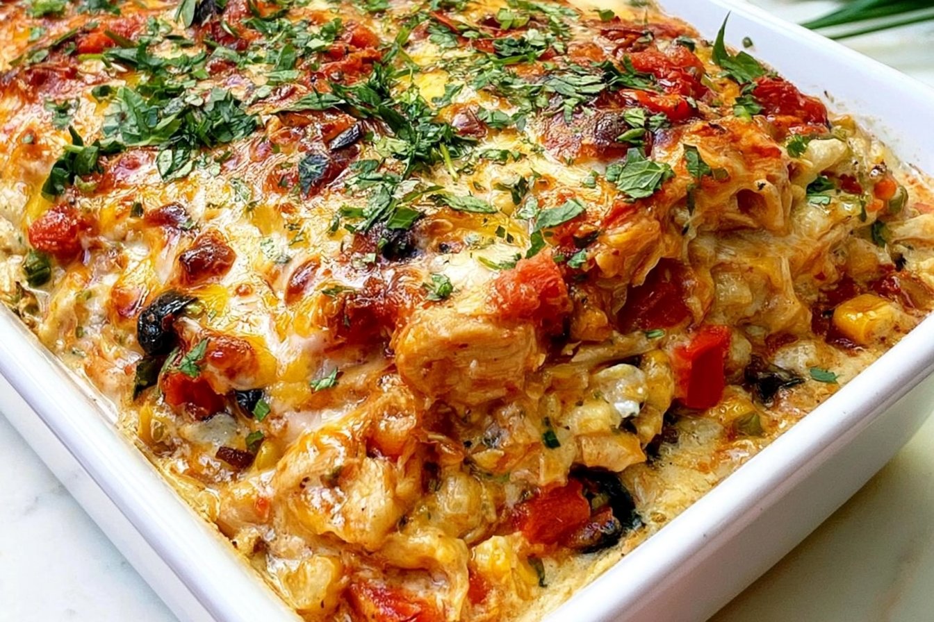 Chicken Burrito Casserole