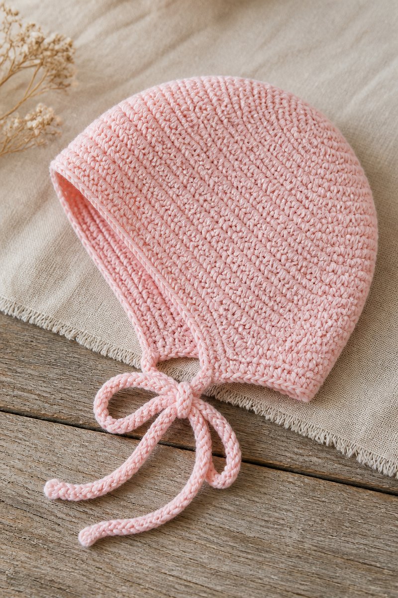 Easy Crochet Baby Bonnet Pattern