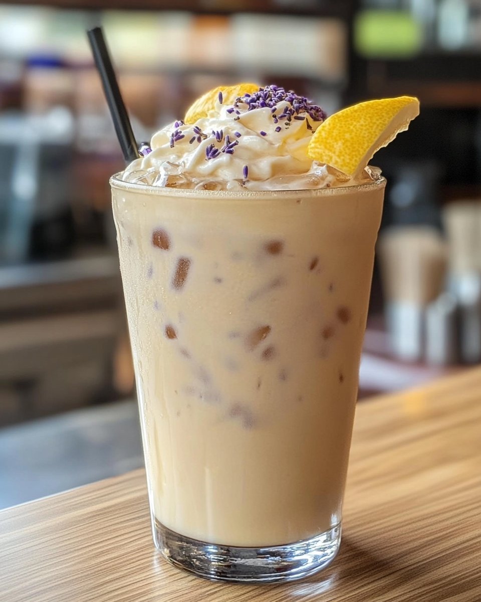 Lavender Lemon Cream Iced Latte