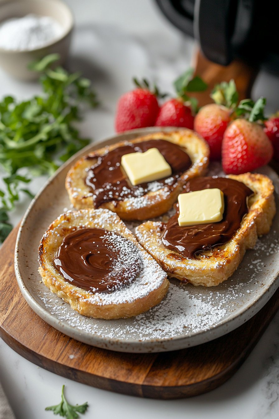 Air Fryer Nutella Toast Pies