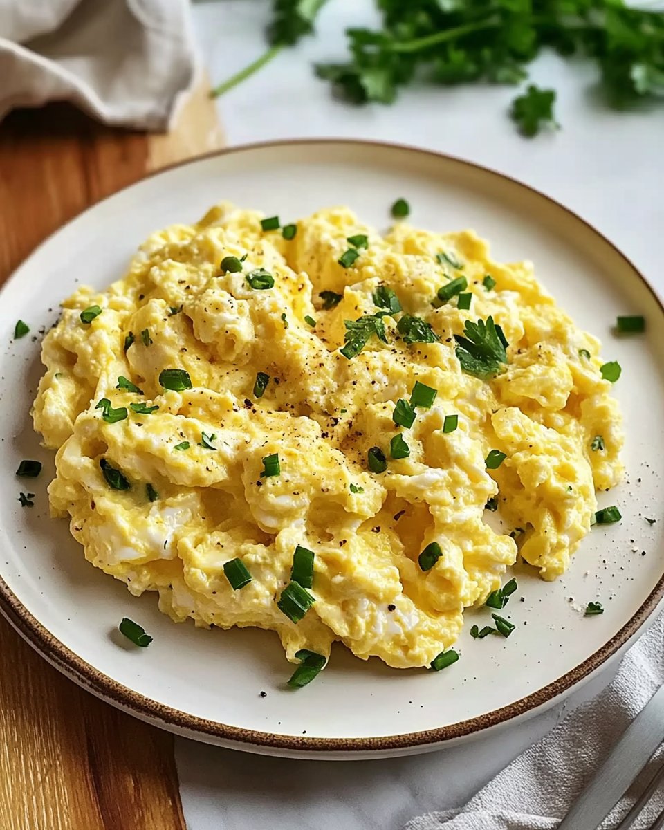 Homemade Cottage Cheese Scrambled Eggs - flirtyfood