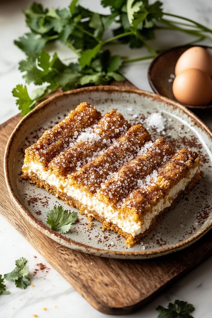 Mexican Churro Cheesecake Bars