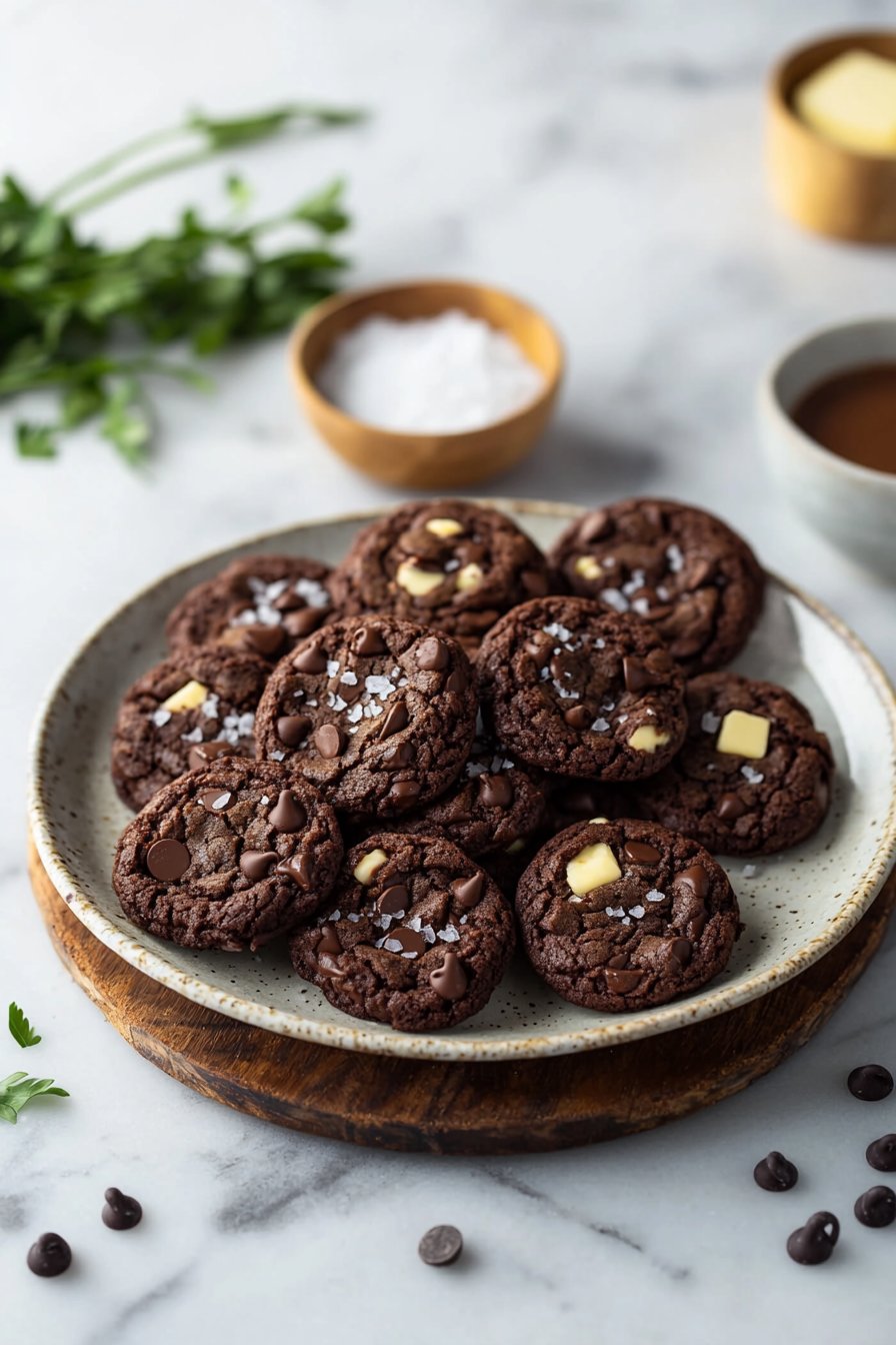 Weiche Schokoladen-Espresso-Kekse