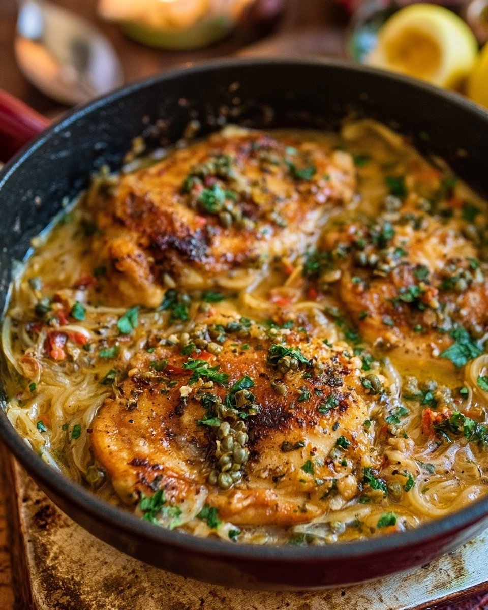 Olive Garden Chicken Piccata (Copycat) - Dinner, then Dessert
