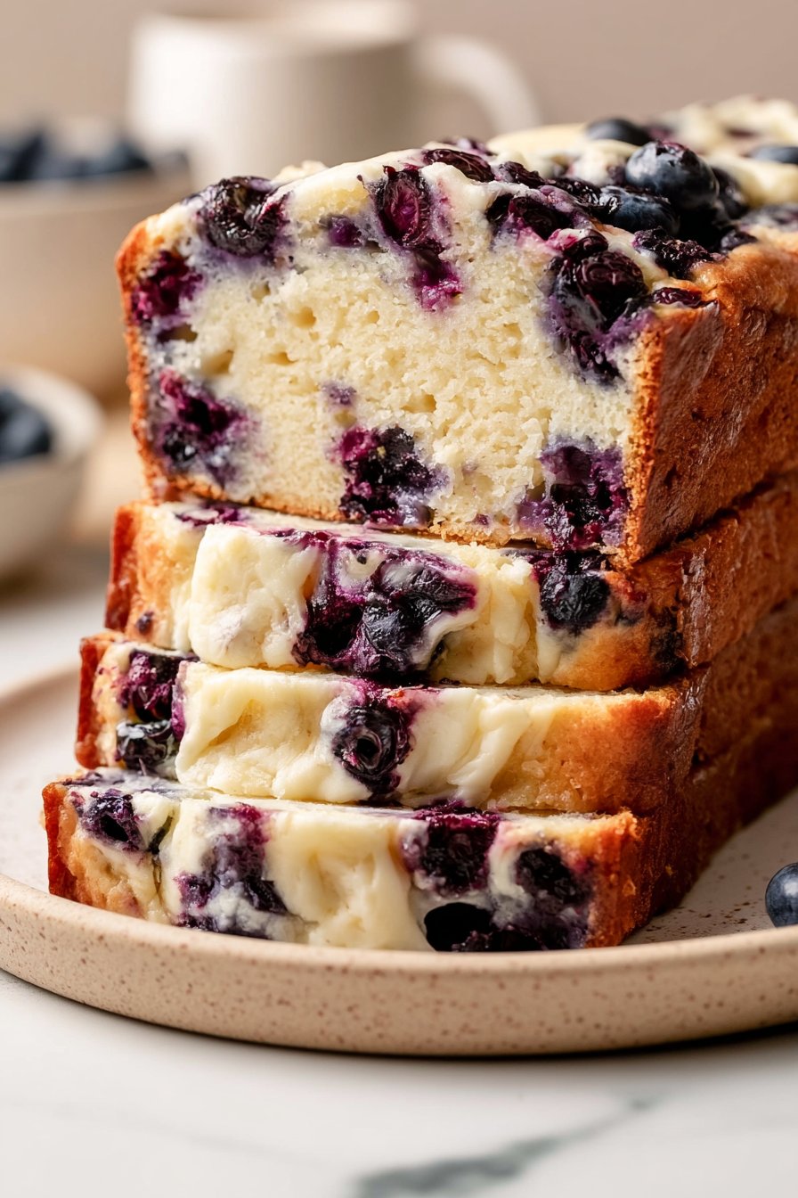 Blueberry Cream Cheese Bread