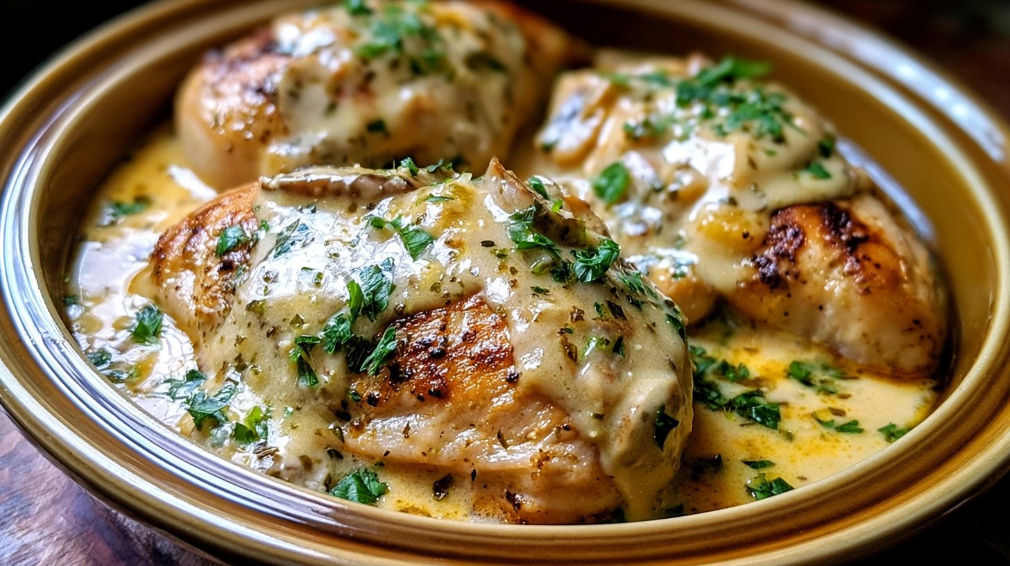 Crockpot Creamy Garlic Parmesan Chicken