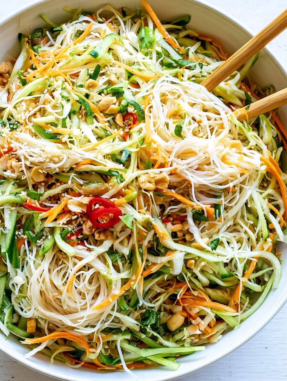 Ensalada de Fideos Asiáticos Fácil