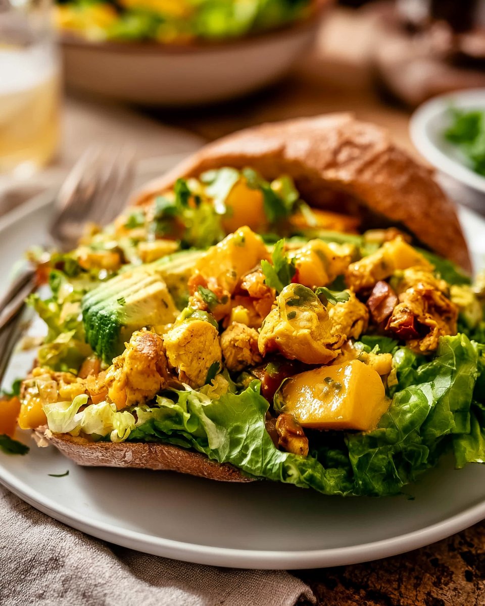 Mango Curry Chicken Salad