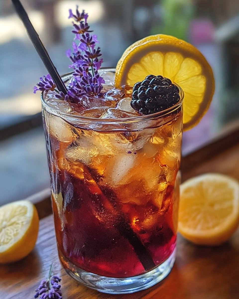 Blackberry Lavender Iced Sun Tea: A Refreshing Summer Delight