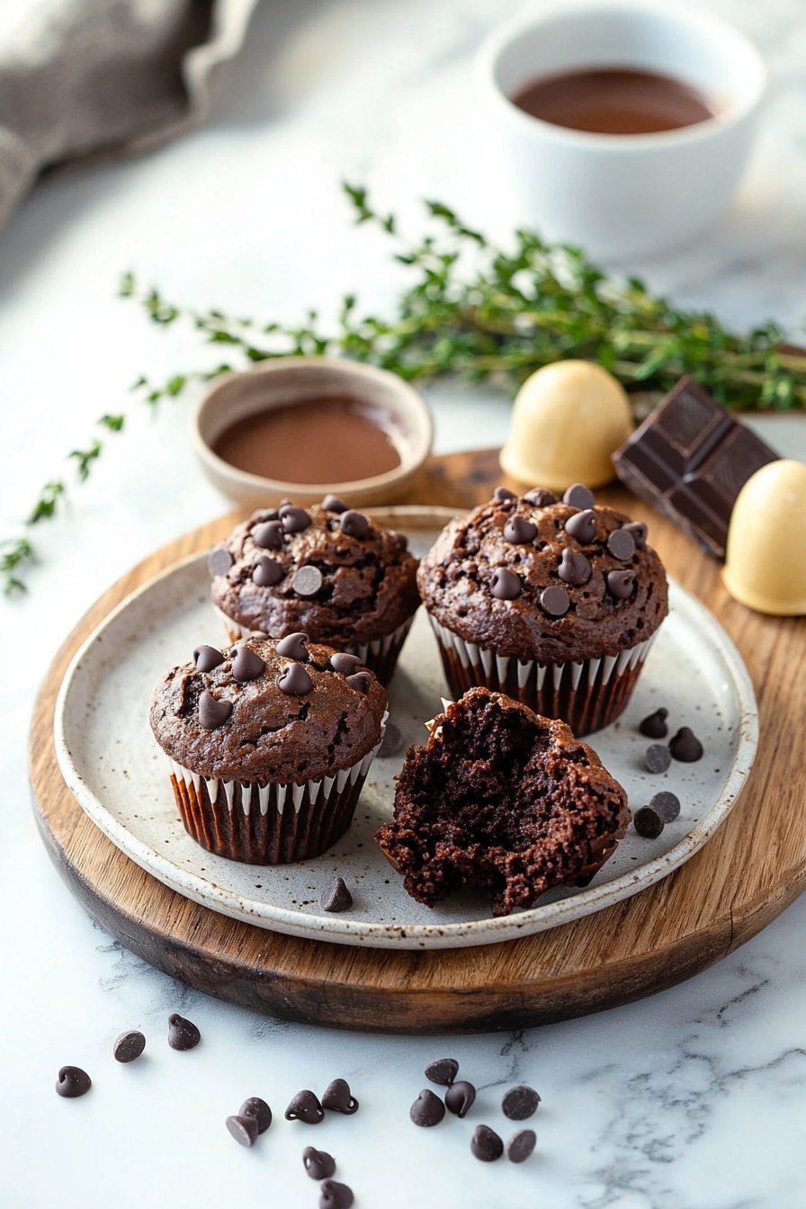 Double Chocolate Muffins