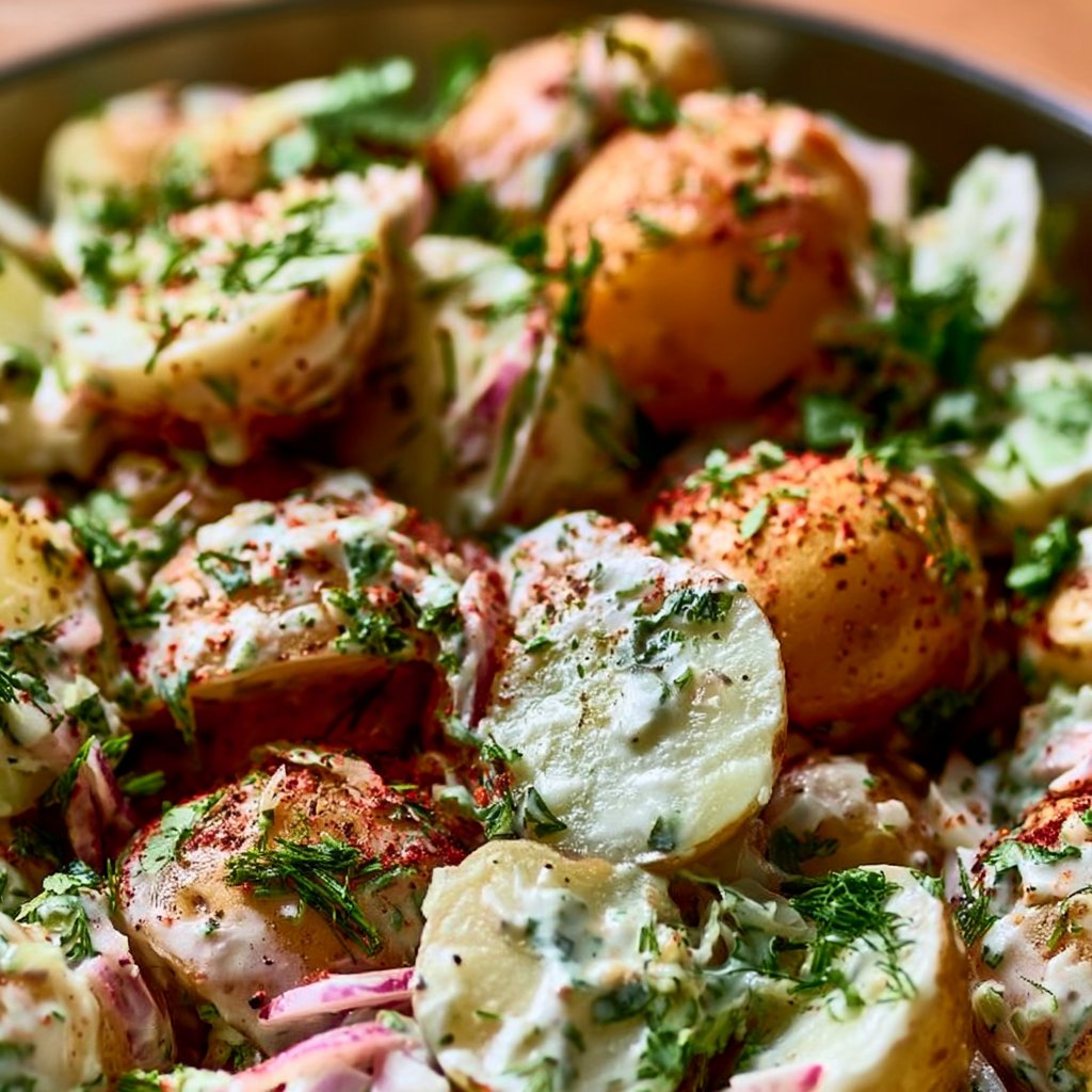 No Mayo Potato Salad with Herbs