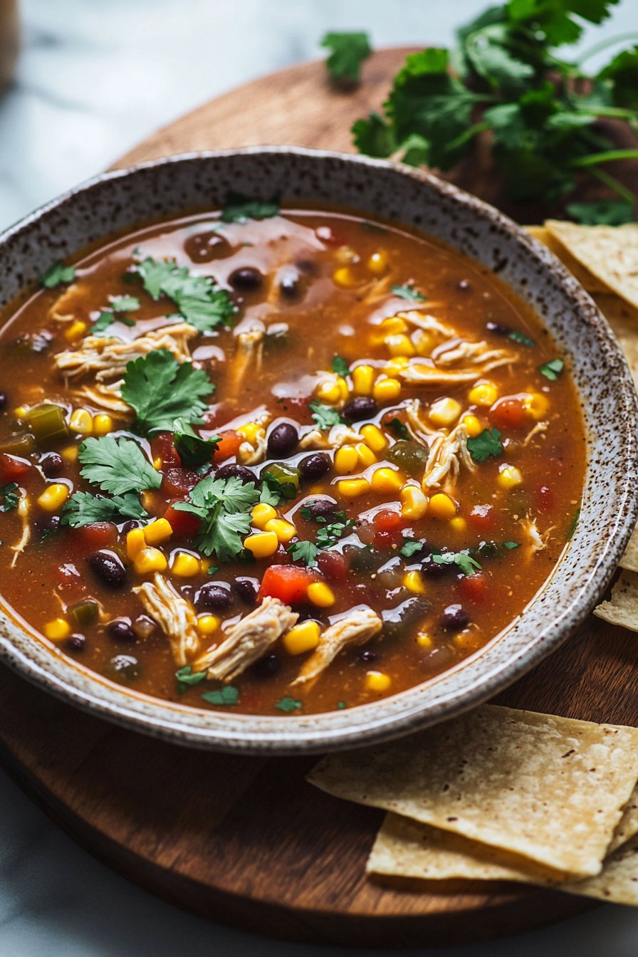 Healthy Chicken Tortilla Soup
