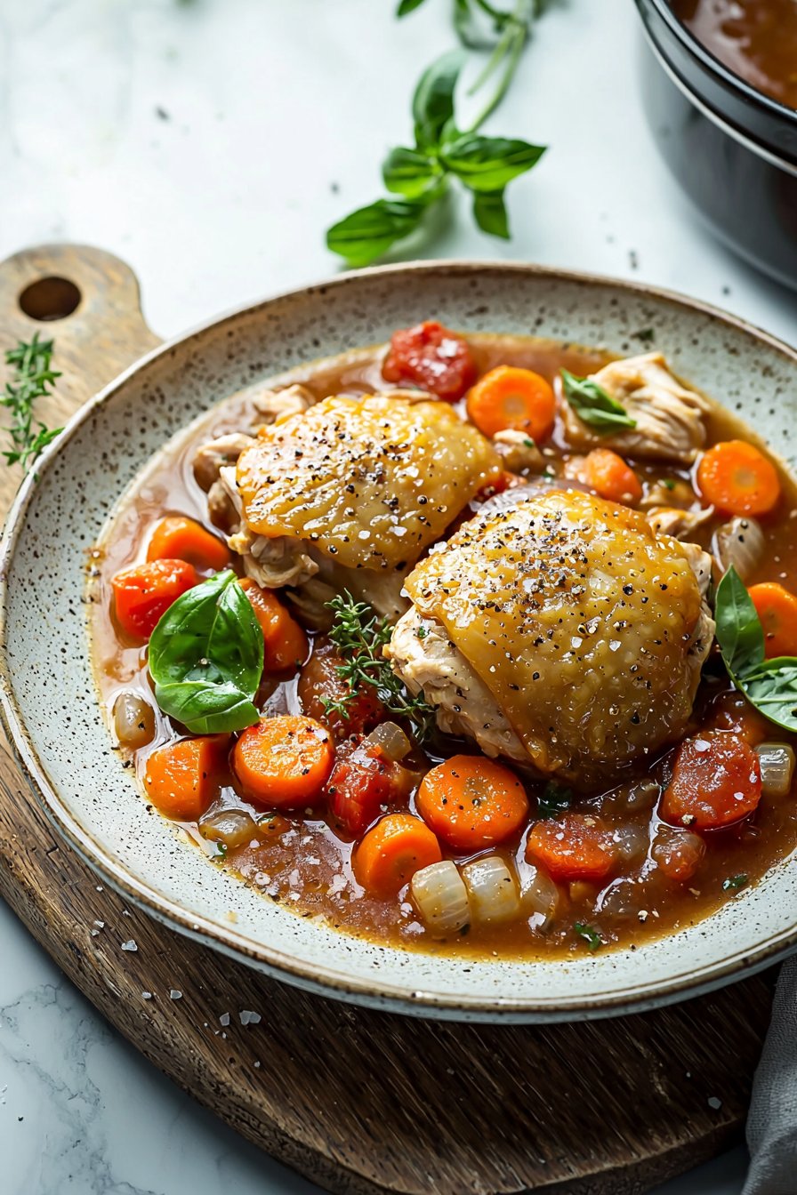 Toskanischer Hähncheneintopf aus dem Slow Cooker