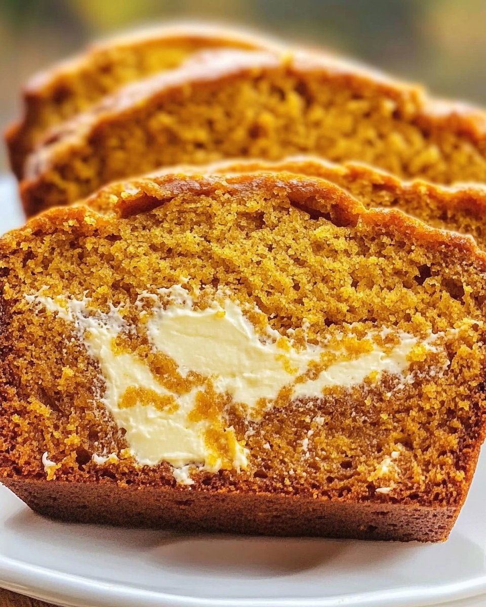 Pumpkin Bread with Cream Cheese