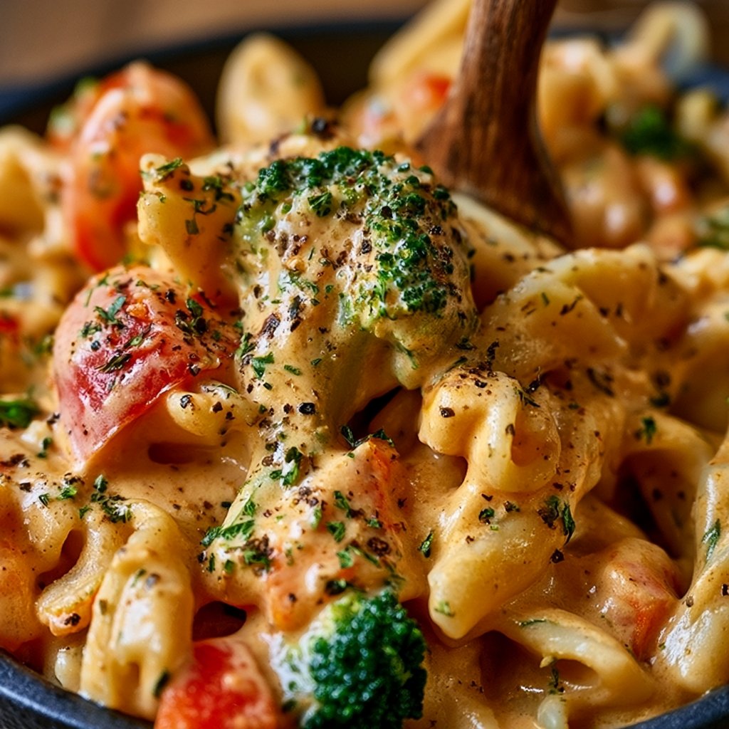 Cremige Pasta in Gemüsesauce