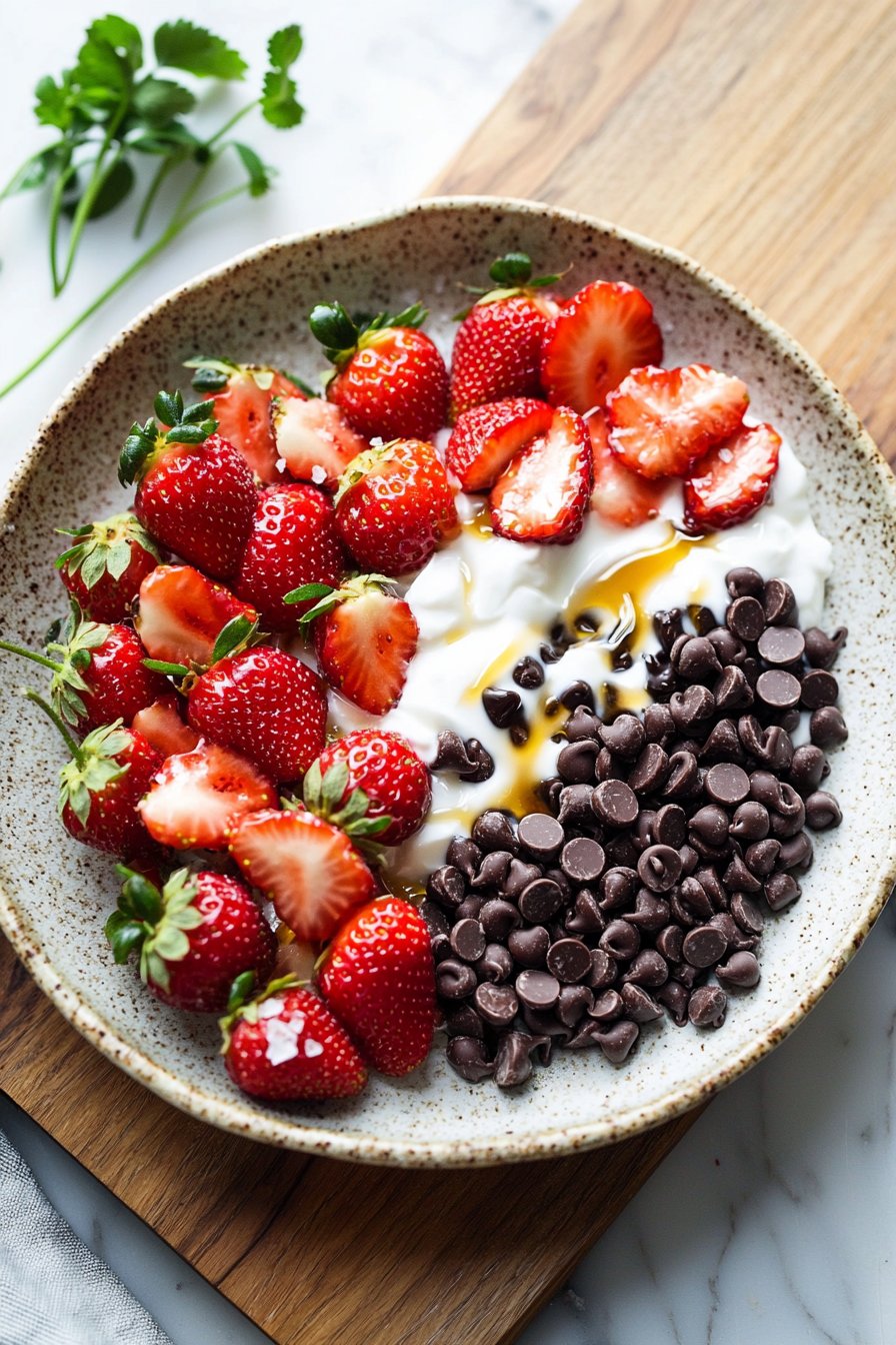 Chocolate Strawberry Greek Yogurt Clusters