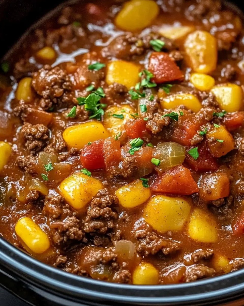 Slow Cooker Cowboy Casserole