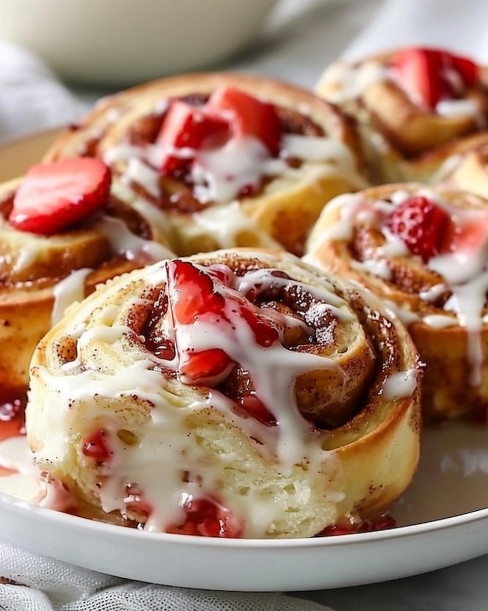 Strawberry Cinnamon Rolls