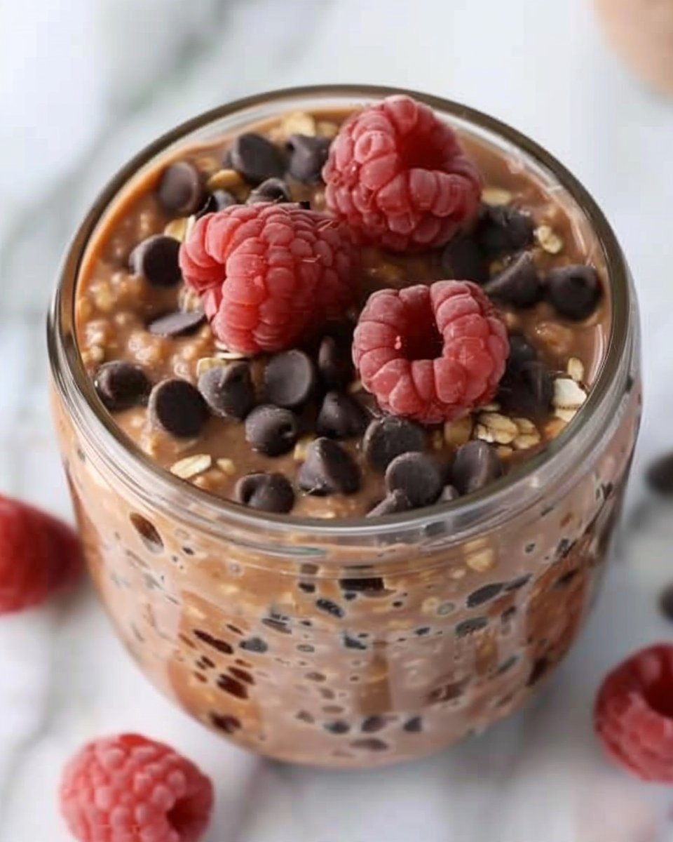 Chocolate Protein Overnight Oats