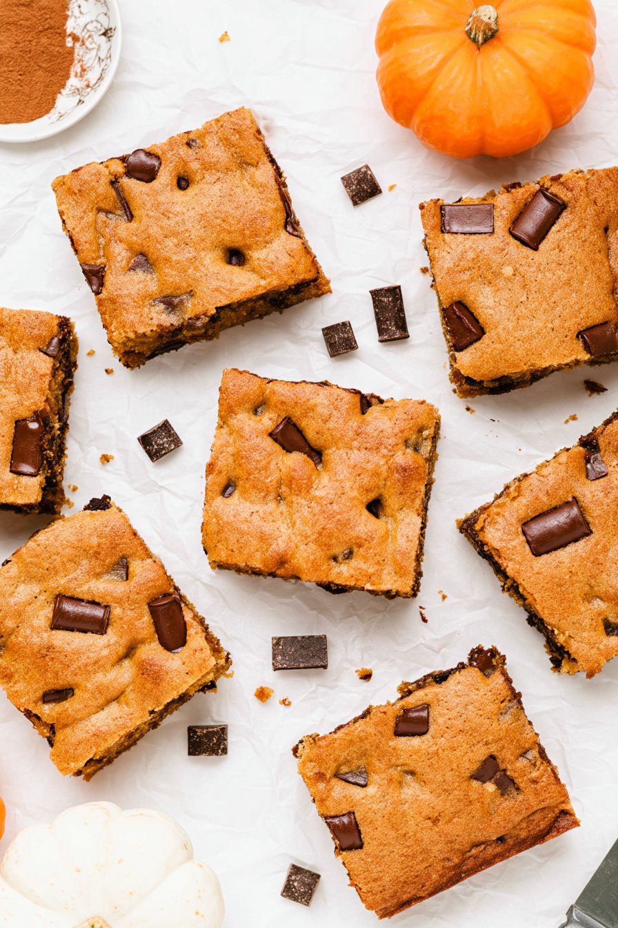 Pumpkin Chocolate Chip Bars