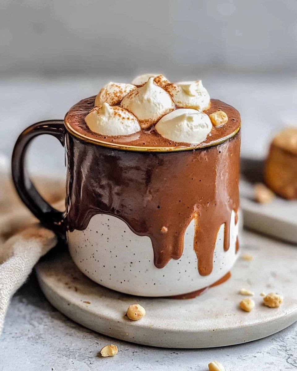 Fluffernutter Hot Cocoa - Cookie Dough and Oven Mitt