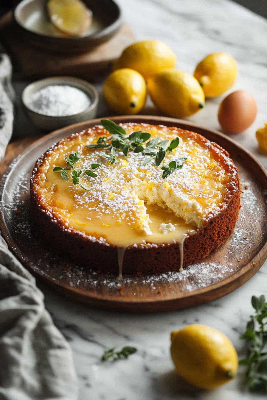 Glazed Lemon Ricotta Cake