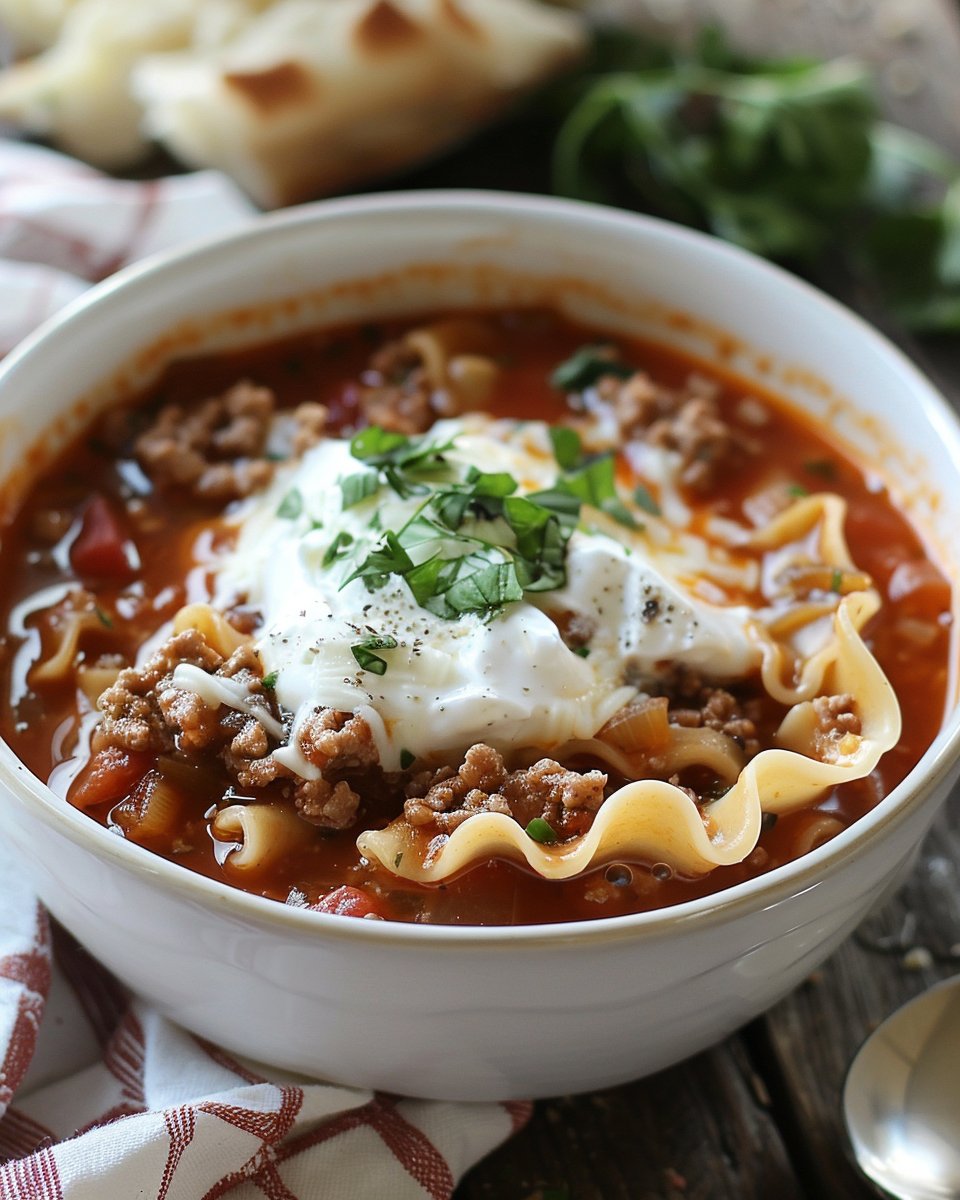Deconstructed Lasagna Soup