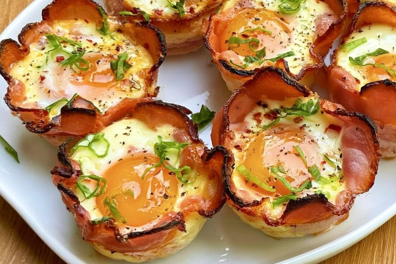 Ham Cheese and Egg Cups Easy Healthy Low Carb Breakfast
