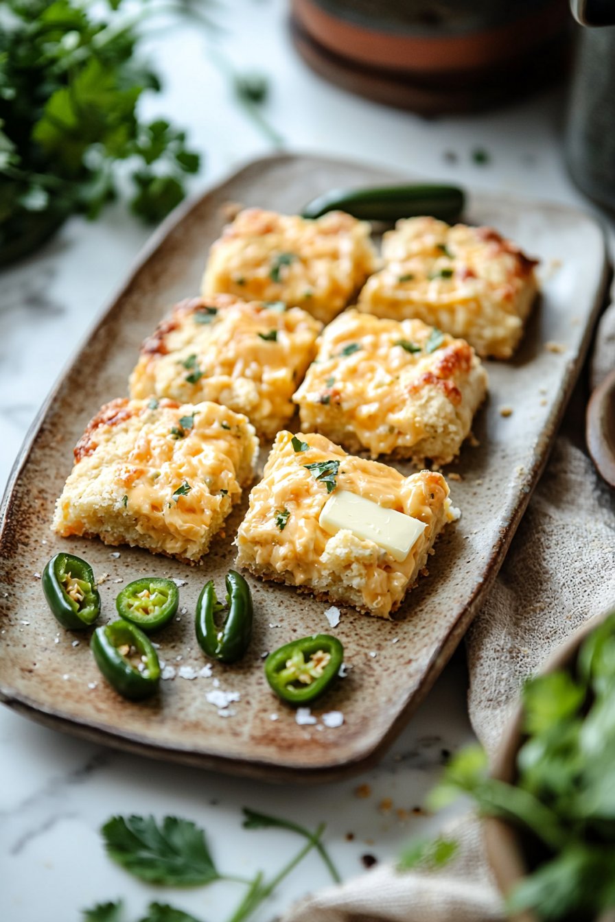 Cheesy Jalapeño Shortbread