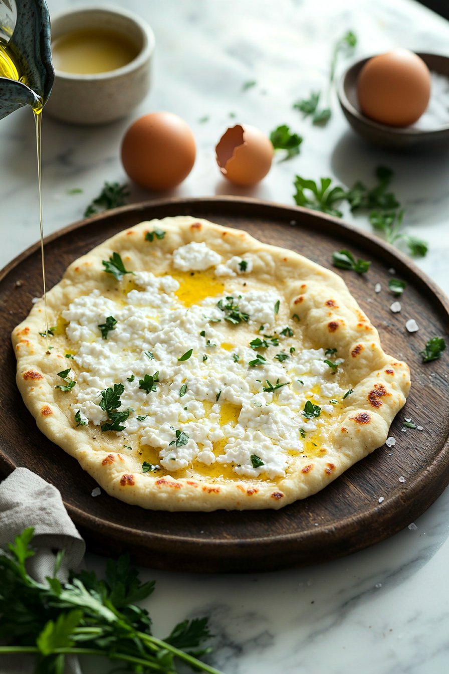 Fluffy Cottage Cheese Flatbread