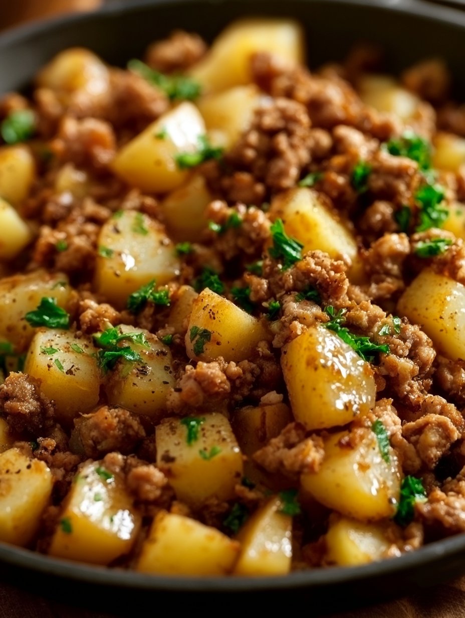 Pavo Molido con Papas