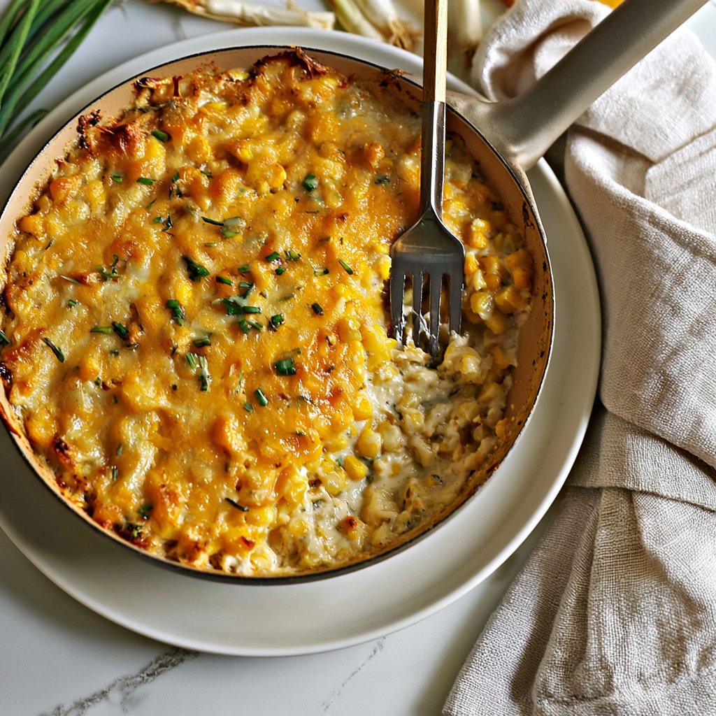 Sour Cream & Chive Corn Casserole