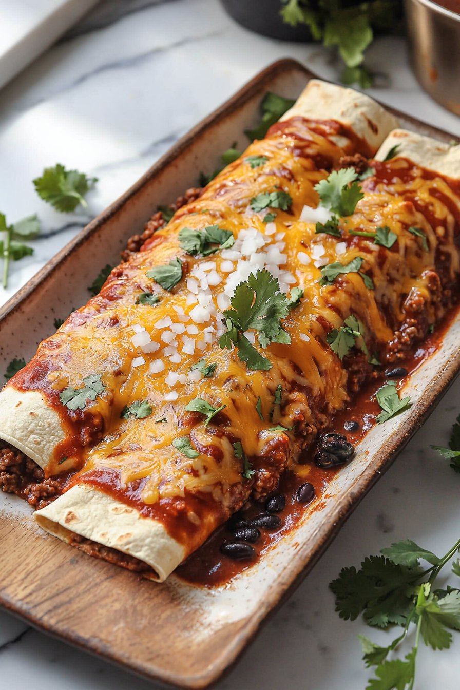 5-Ingredient Beef Enchiladas
