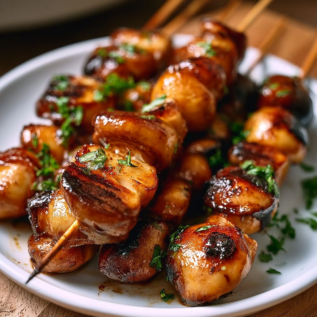 Champignons Spieße