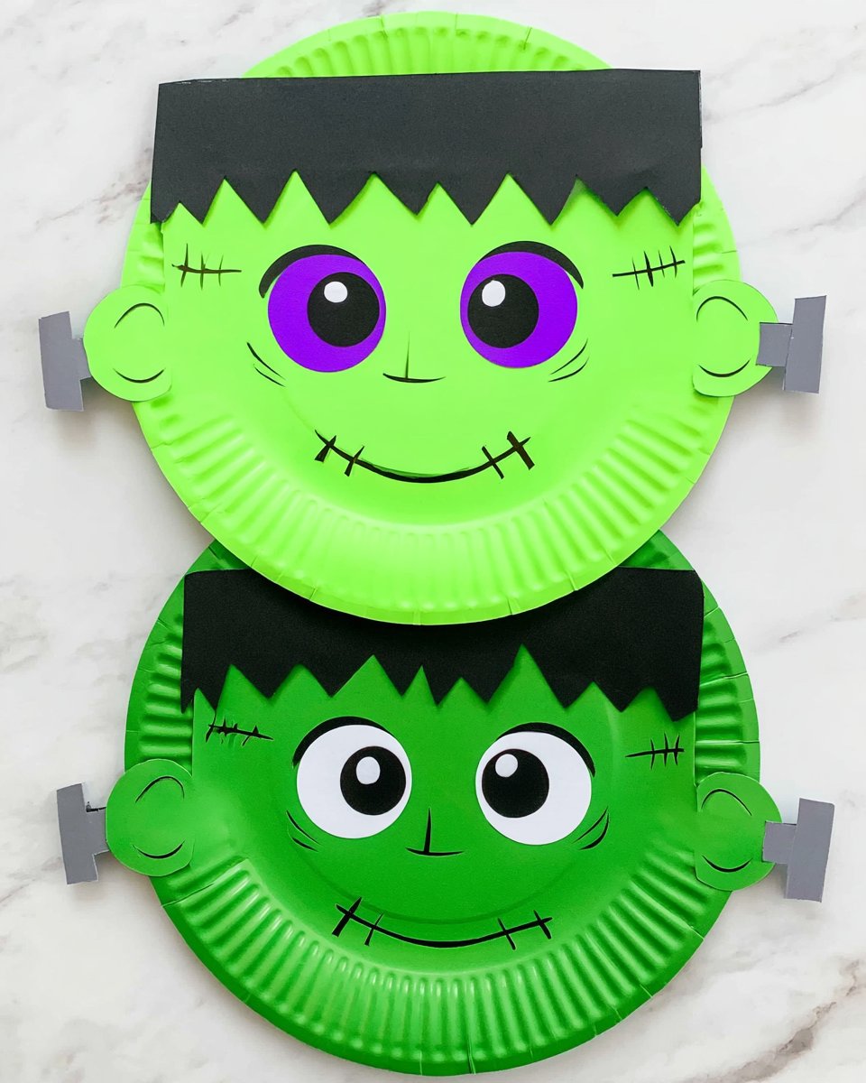 Frankenstein Paper Plate Craft [Free Template]