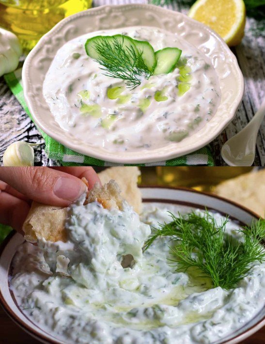 Quark-Dip mit Gurke
