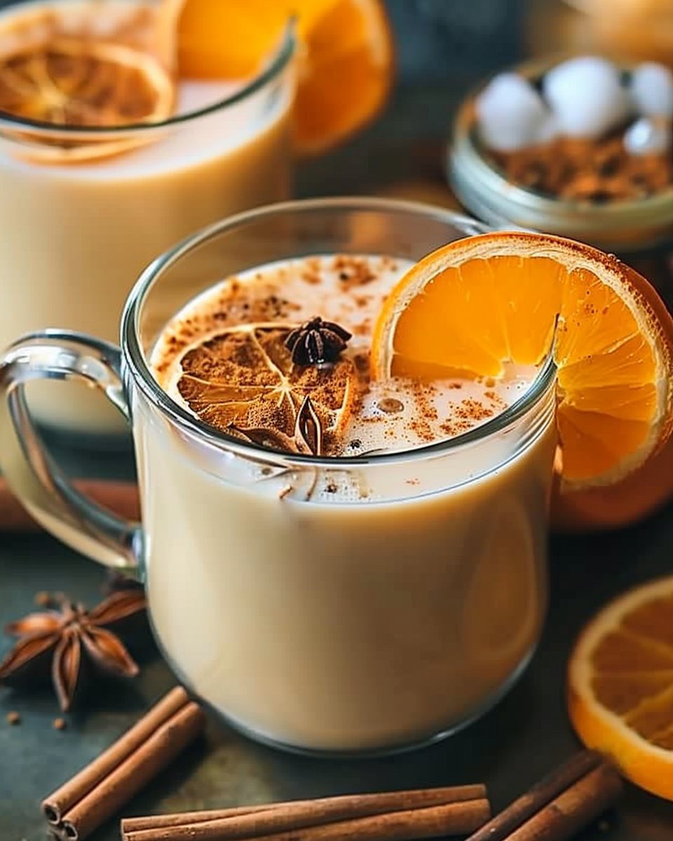 Orange Cinnamon Milk Tea