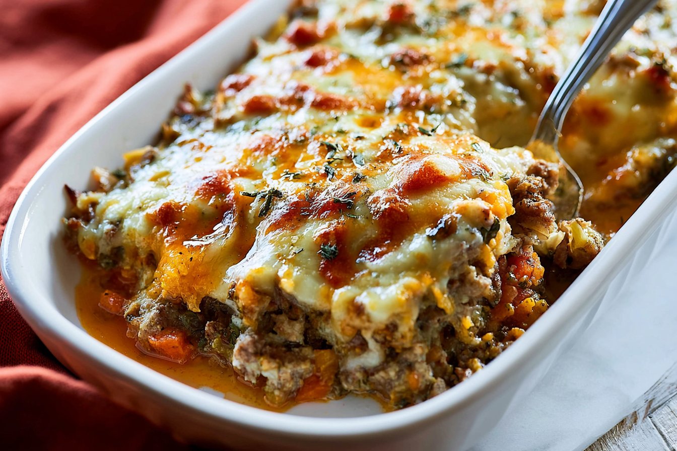 Cheesy Ground Beef Casserole