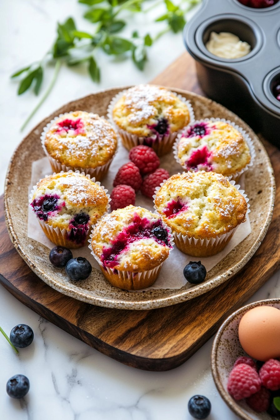 Sommerbeeren-Frischkäse-Muffins